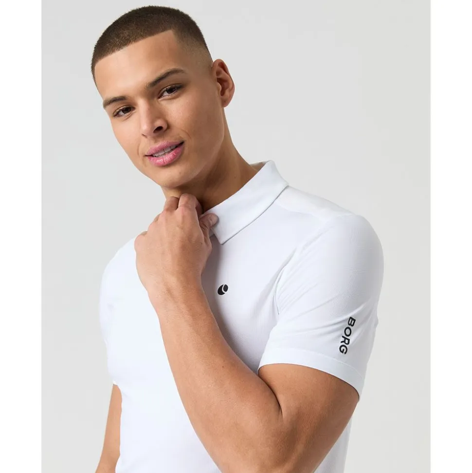 Ace Mesh Panel Polo Shirt Herr
