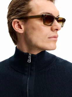 Alex Half Zip Knitted Sweater Herr