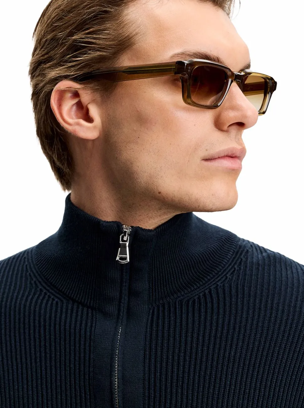 Alex Half Zip Knitted Sweater Herr