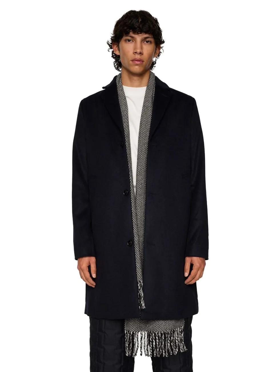 August Melton Cashmere Coat herr