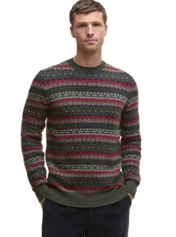 Barbour Easdale Fair Isle Crew Neck Sweater