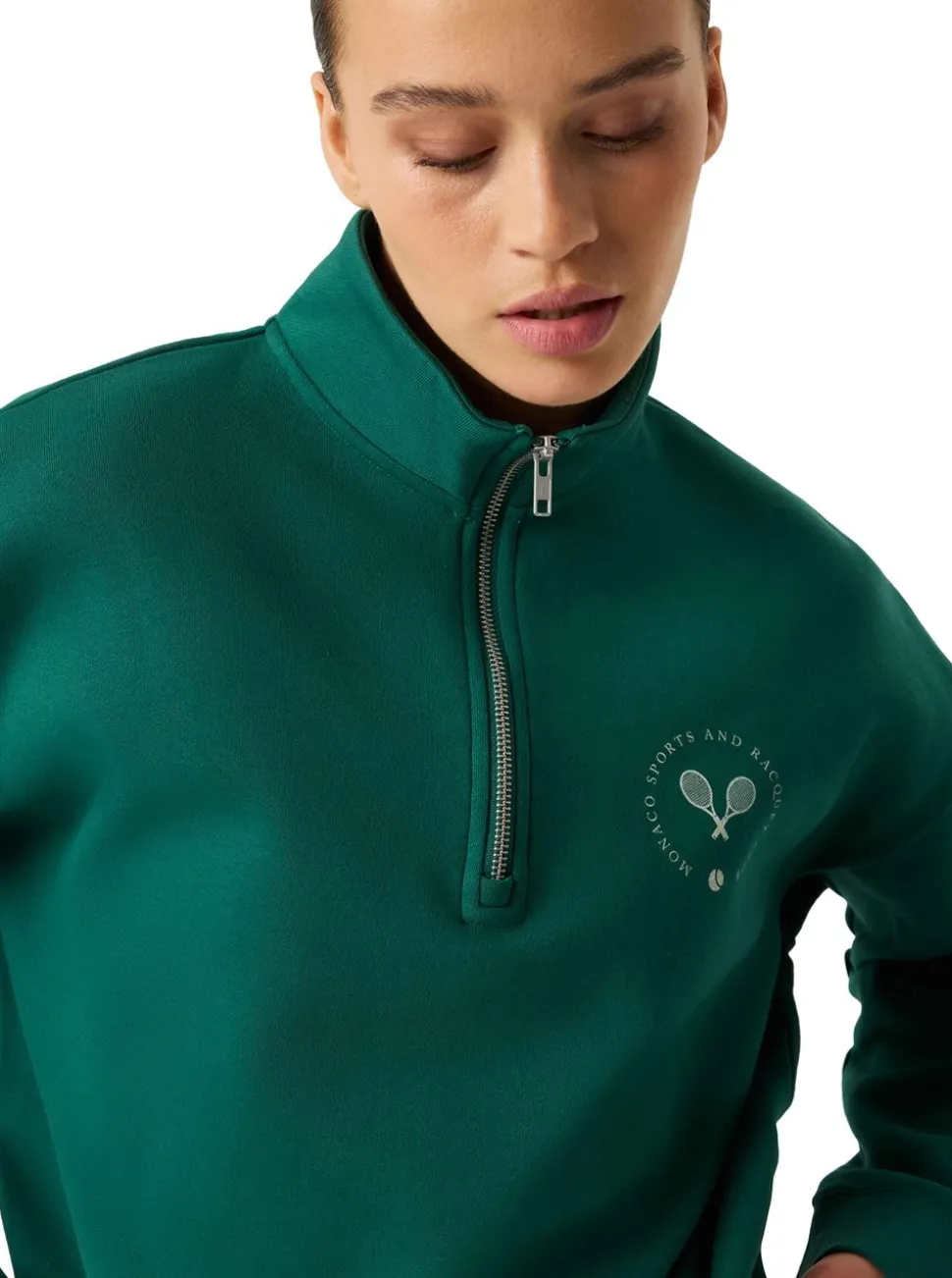 BORG HALFZIP SWEATSHIRT DAM