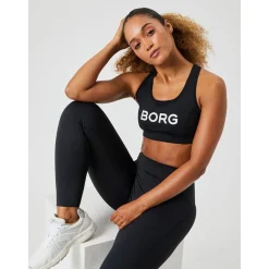 Borg Mid Support Sports Bra Dam