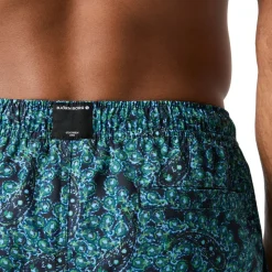 Borg Print Swim Shorts Herr
