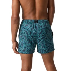 Borg Print Swim Shorts Herr