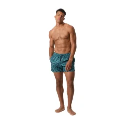Borg Print Swim Shorts Herr