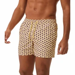 Borg Print Swim Shorts Herr