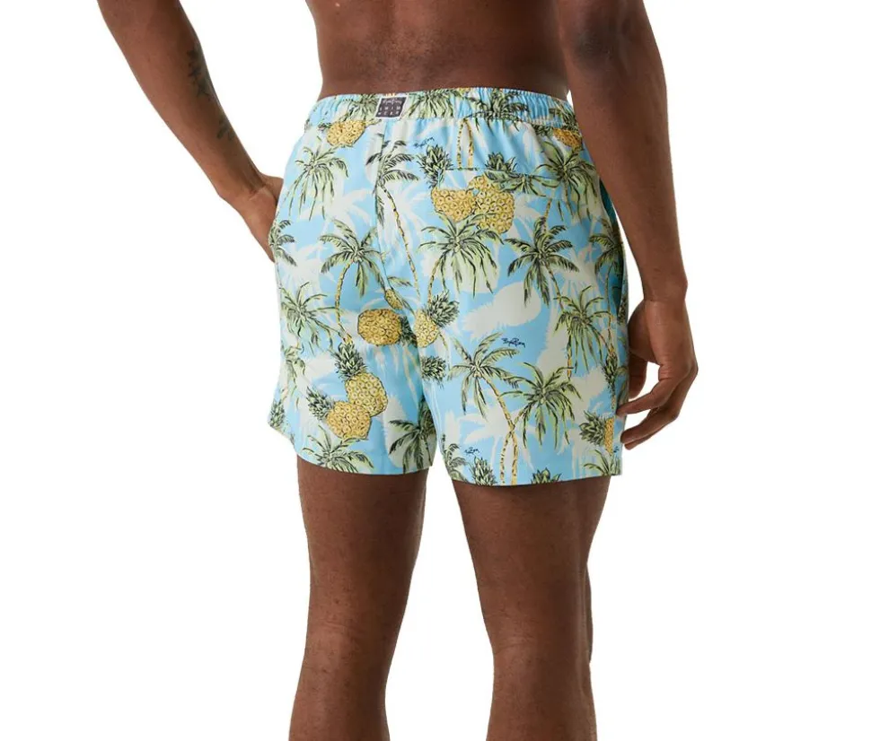 Borg Print Swim Shorts Herr