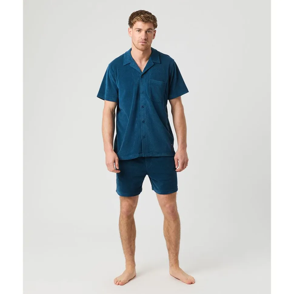 Borg Toweling Pool Shirt Herr