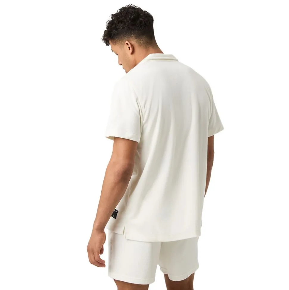 Borg Toweling Pool Shirt Herr