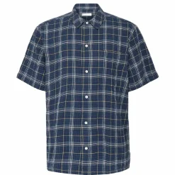 Box Fit Seersucker Short Sleeved Shirt Herr