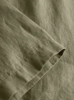 Box fit short sleeved linen shirt GOTS/Vegan herr