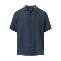 Box Fit Short Sleeved Linen Shirt Herr