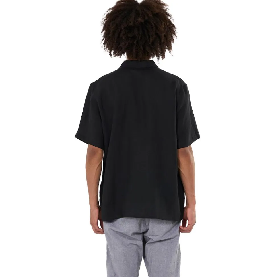 Box Fit Short Sleeved Linen Shirt Herr