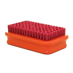 Brush Rectangular Fine Red Nylon