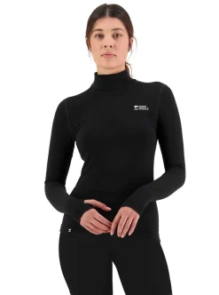 Cascade Merino Base Layer Mock Neck Long Sleeve Dam