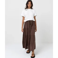 Cllassic Tiered Maxi Skirt Dam