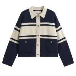 COLOR BLOCKED CARDIGAN dam