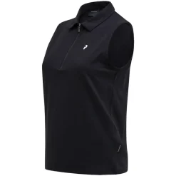 Comfort Zip Seeveless Polo Dam