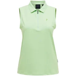 Comfort Zip Seeveless Polo Dam