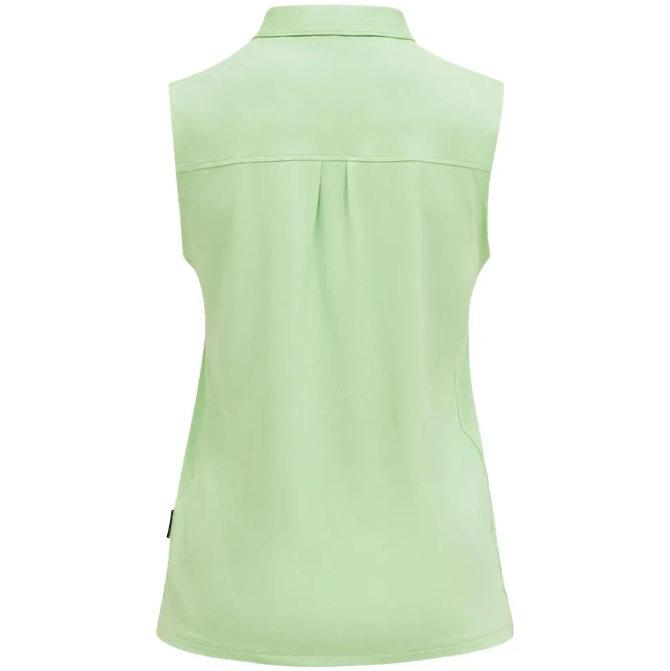 Comfort Zip Seeveless Polo Dam