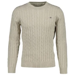 COTTON CABLE C-NECK HERR