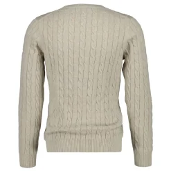 COTTON CABLE C-NECK HERR