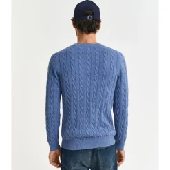 Cotton Cable Crew Neck Herr
