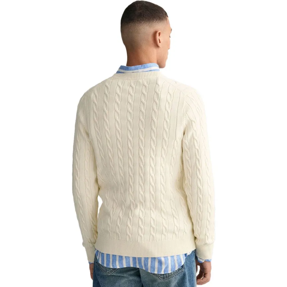 Cotton Cable Crew Neck Herr