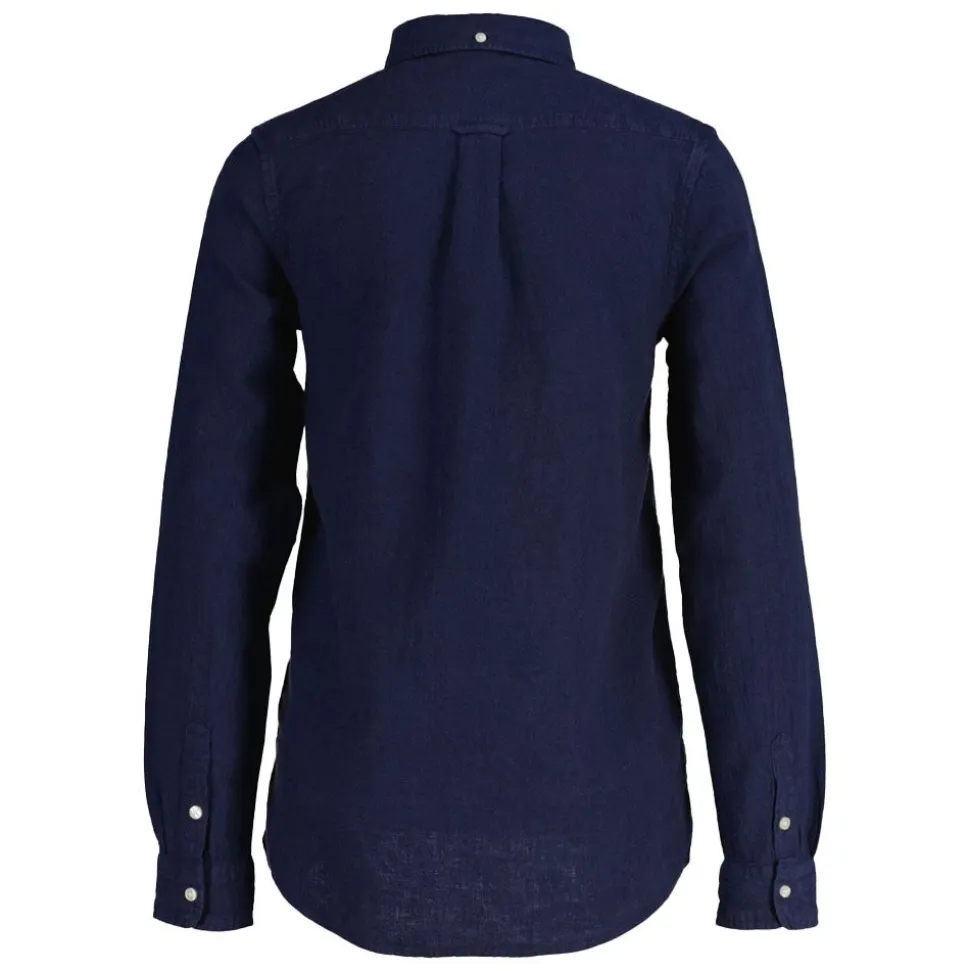 Cotton Linnen Botton Down Longsleeve Shirt Junior
