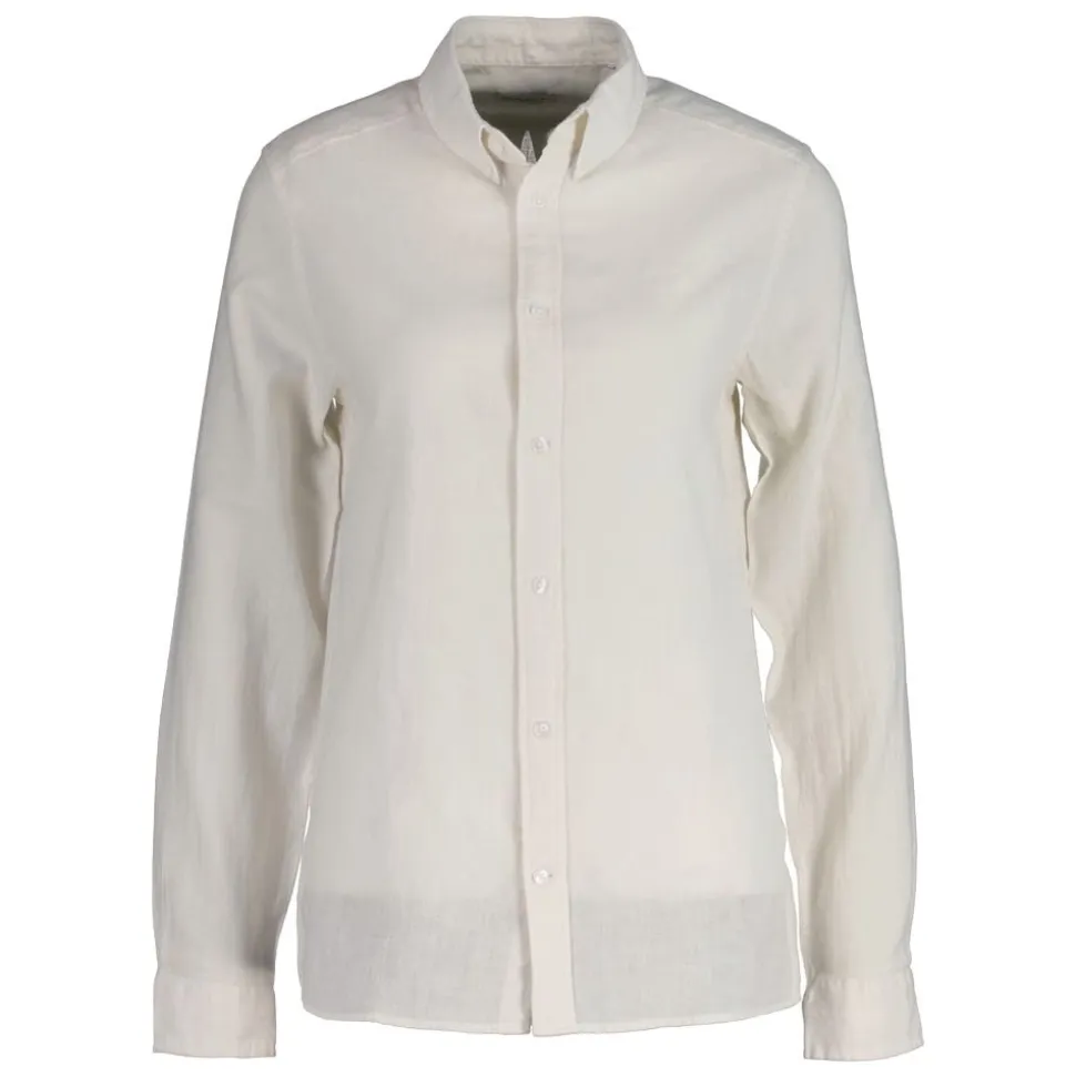 Cotton Linnen Botton Down Longsleeve Shirt Junior