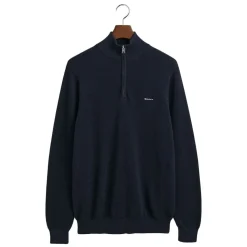 Cotton Pique Half-Zip Herr