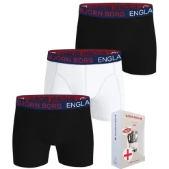 COTTON STRETCH BOXER ENGLAND 3-PACK HERR