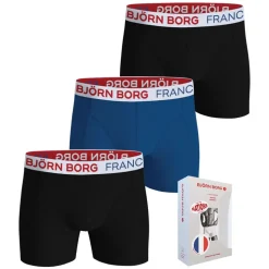COTTON STRETCH BOXER FRANCE 3-PACK HERR