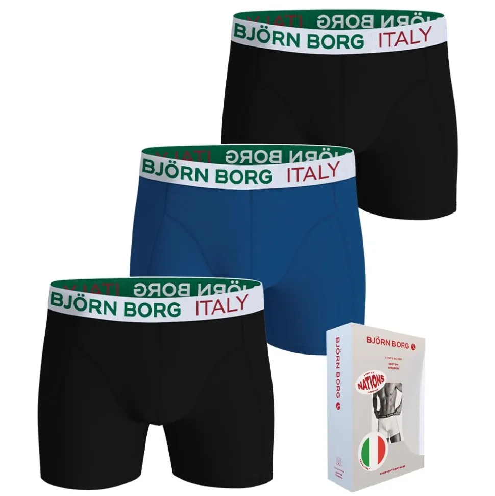 COTTON STRETCH BOXER ITALY 3-PACK HERR