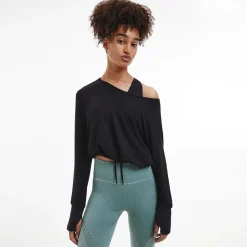 Cowl Back Gym Top Dam