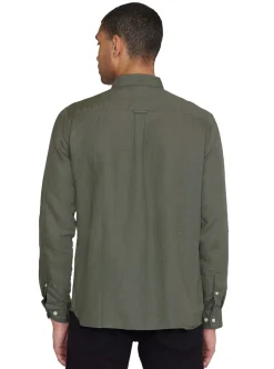 Custom fit linen shirt GOTS/Vegan
