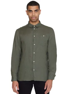 Custom fit linen shirt GOTS/Vegan