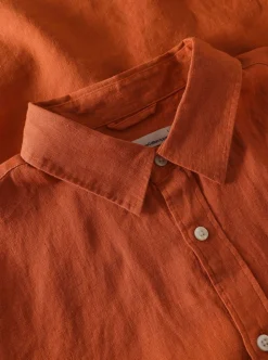 Custom fit linen shirt GOTS/Vegan Herr