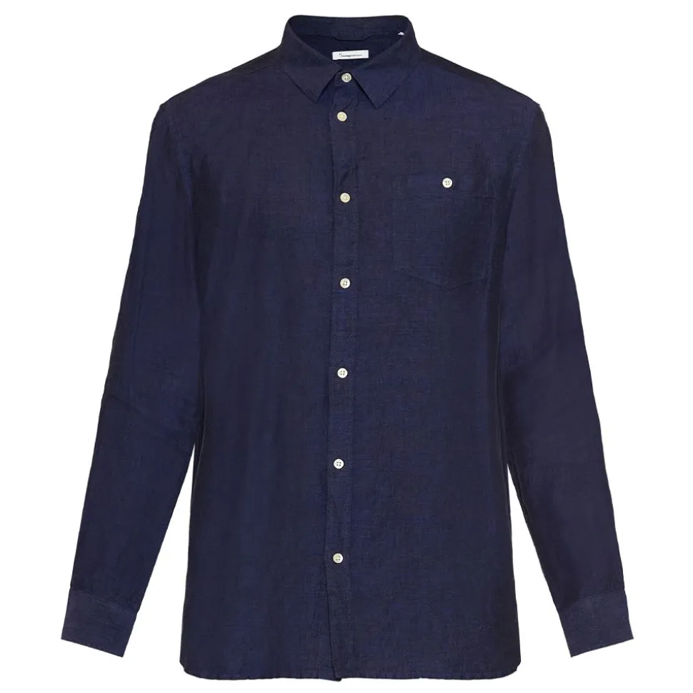 Custom fit linen shirt GOTS/Vegan Herr