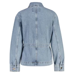 DENIM JACKET WITH TIE DETAIL DAM
