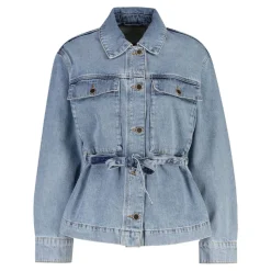 DENIM JACKET WITH TIE DETAIL DAM