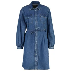 DENIM VOLUME SLEEVE SHIRT DRESS DAM