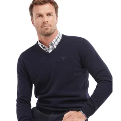 Essential Pullover Wolle V-Neck Herr
