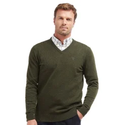 Essential Pullover Wolle V-Neck Herr