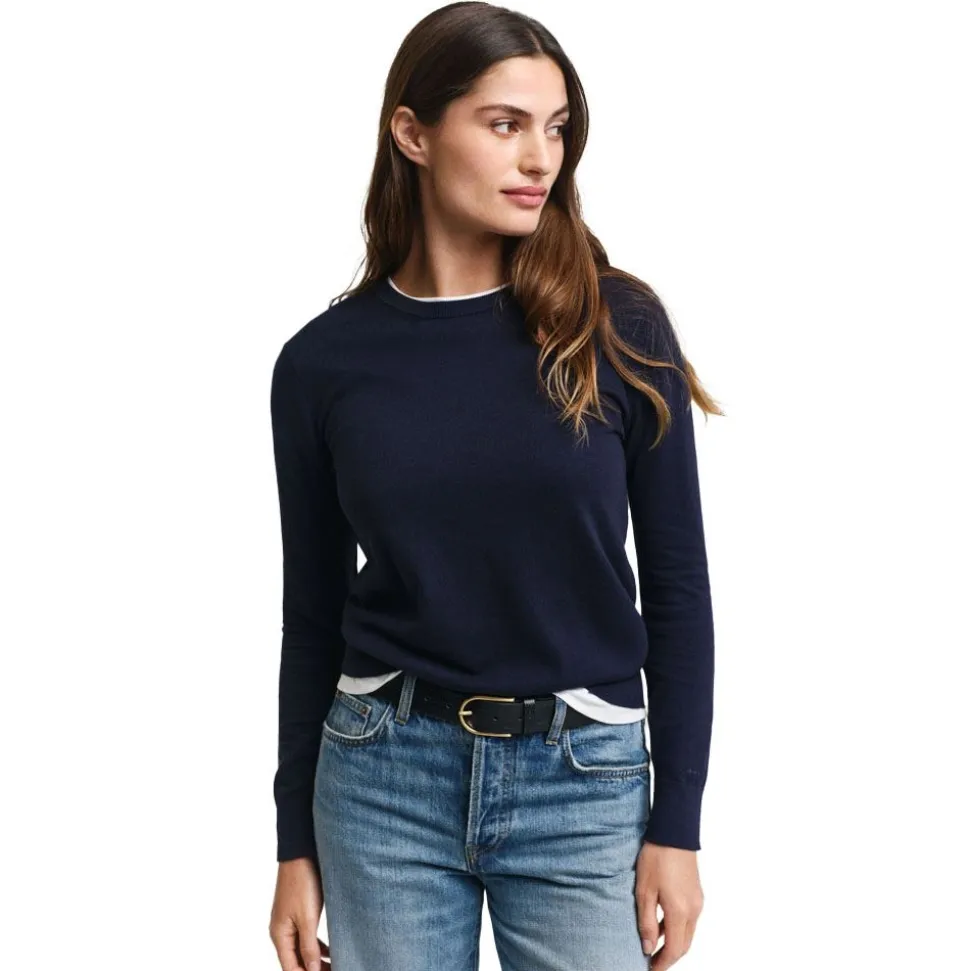 Fine Knit Crew Neck Dam