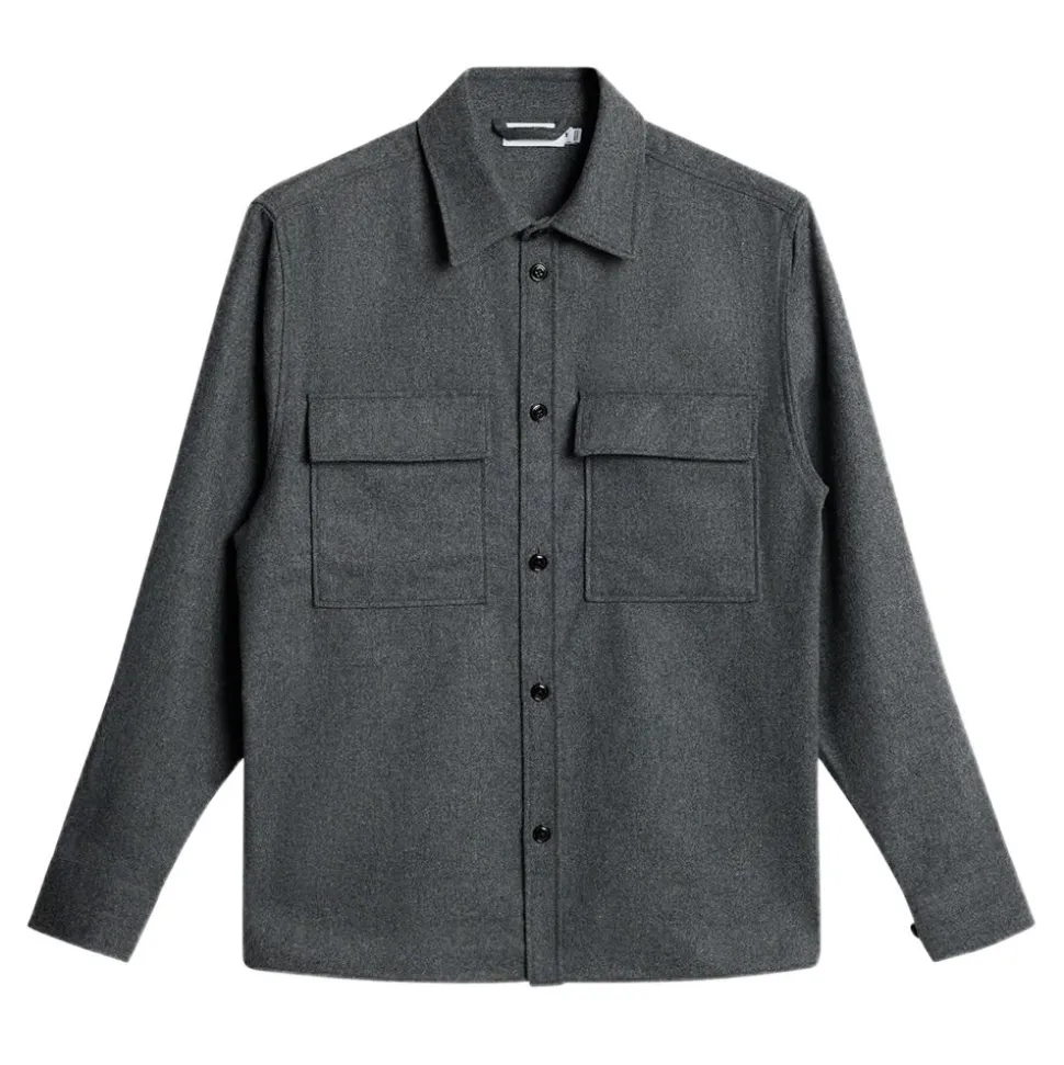 Flat Wool Overshirt Herr