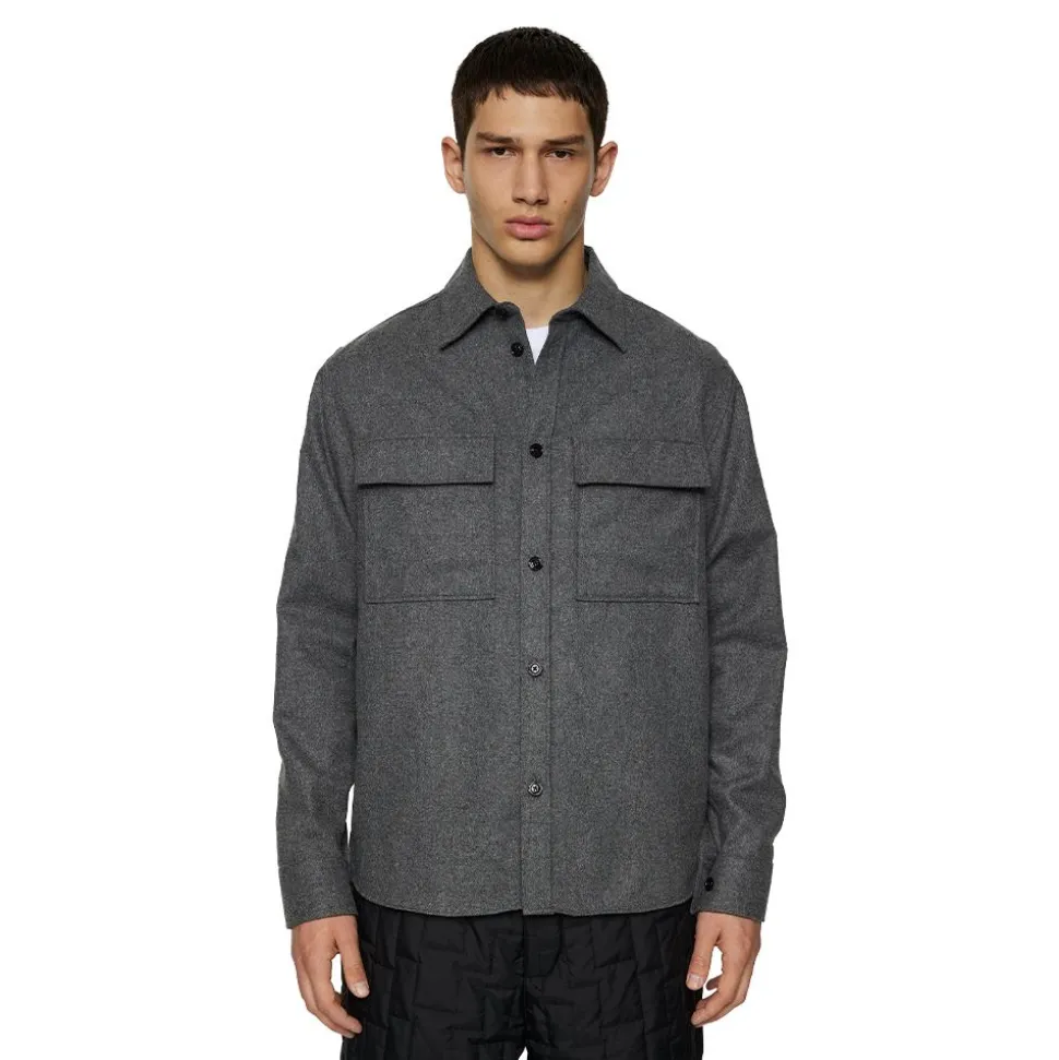 Flat Wool Overshirt Herr