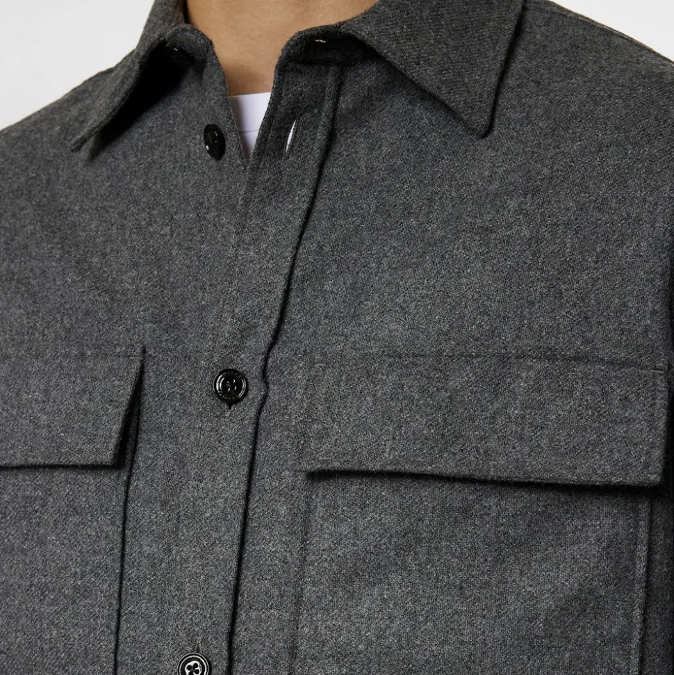 Flat Wool Overshirt Herr