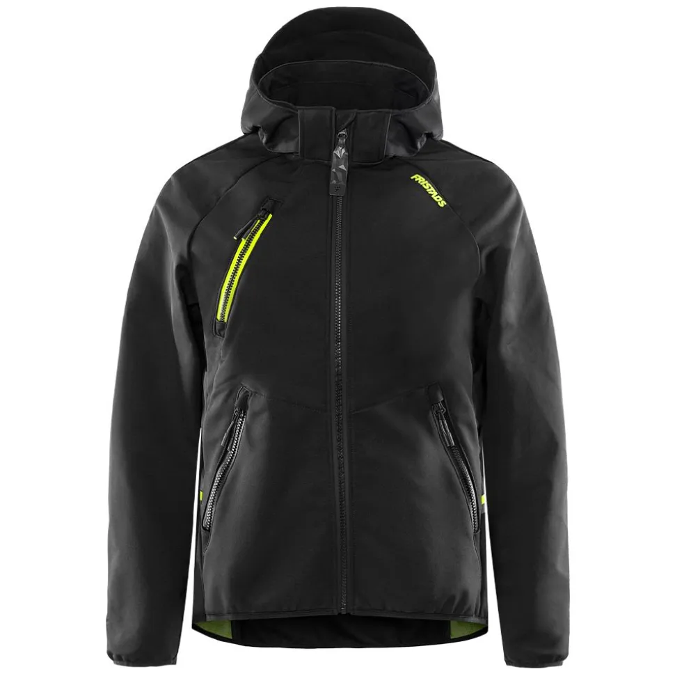 FUNKTIONELL SOFTSHELL-JACKA MED HUVA